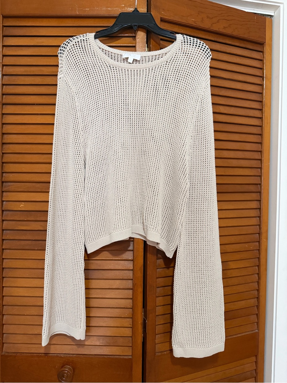 Le’AL.X NWOT Size L knit sweater Lightweight Cream